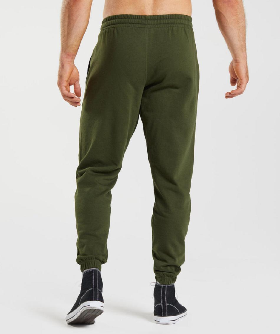 Pantalones Jogger Gymshark Essential Oversized Hombre Verde Oliva | CO 3701VRW